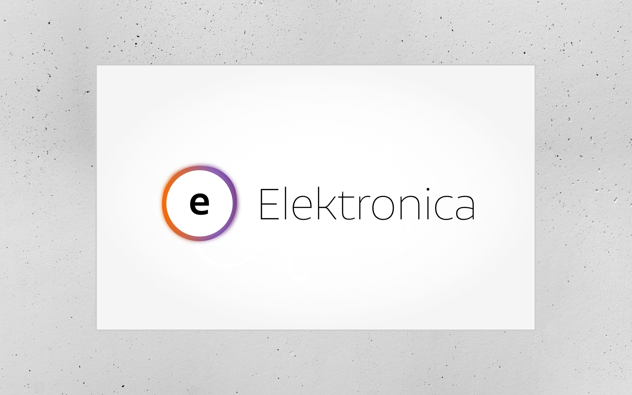 Elektronica - Internationales Markenlogo